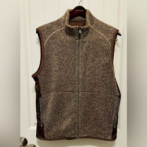 Tommy Bahama Fleece Vest NWOT Full Zip + Zip Pockets Size M  | 46” Chest
